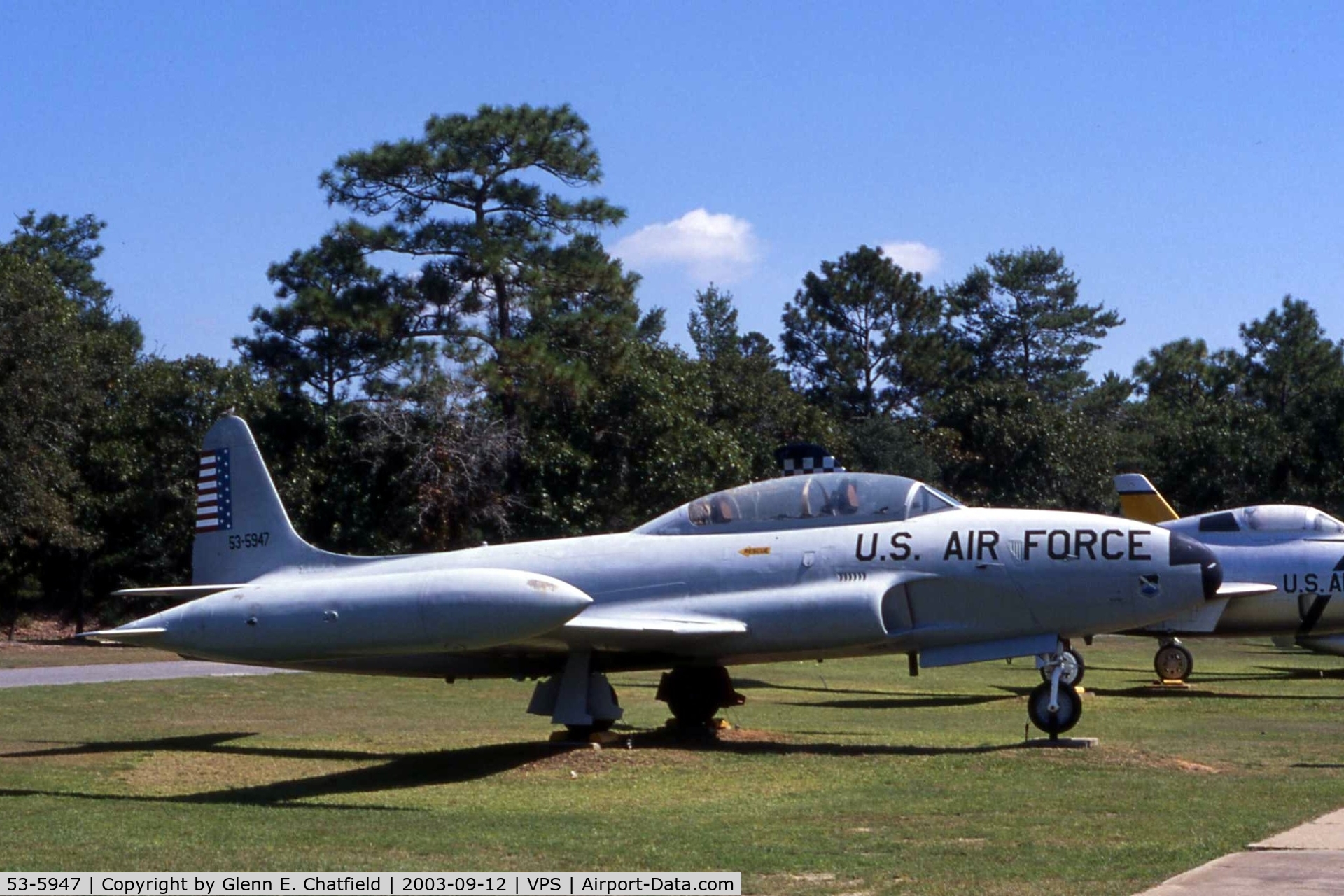 53-5947, 1953 Lockheed T-33A-1-LO Shooting Star C/N 580-9423, T-33A at the USAF Armament Museum