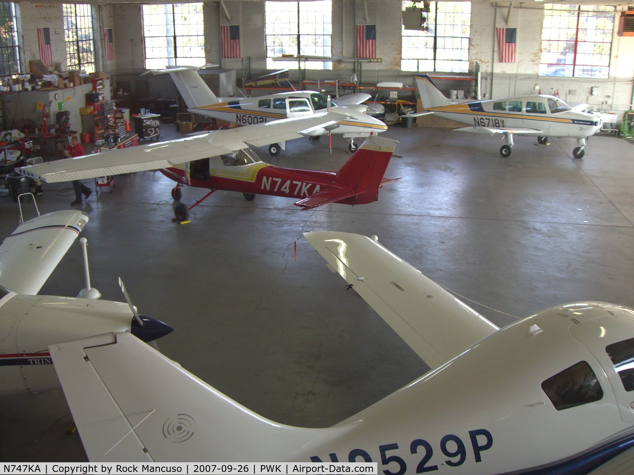 N747KA, 1972 Cessna 150L C/N 15073454, N747KA hangared at PWK