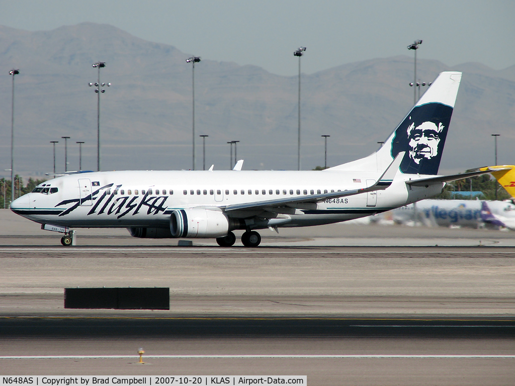 N648AS, 2003 Boeing 737-790 C/N 30662, Alaska Airlines / Boeing 737-790