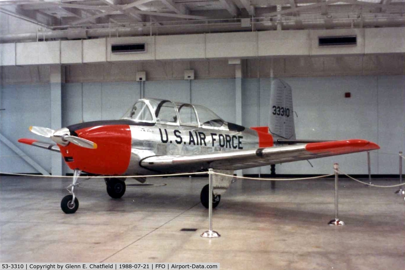 53-3310, 1953 Beech T-34A (A45) Mentor C/N G-71, T-34A at the National Museum of the U.S. Air Force