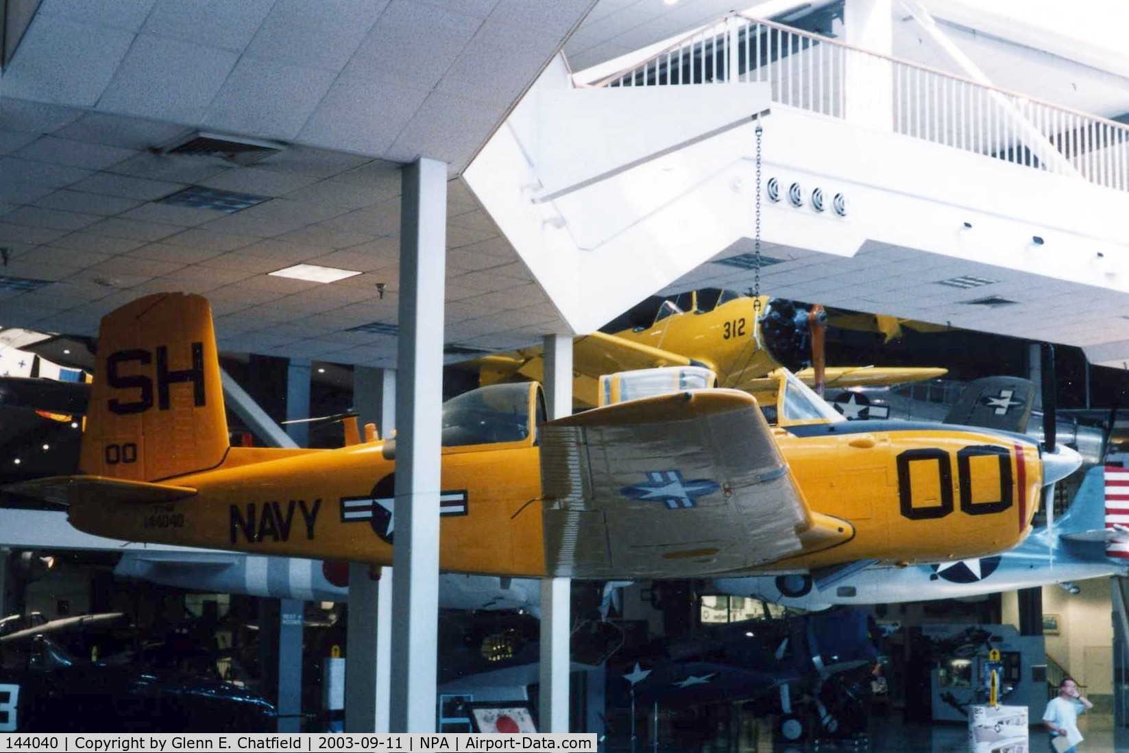 144040, Beech T-34B Mentor C/N BG-347, T-34B at the National Museum of Naval Aviation