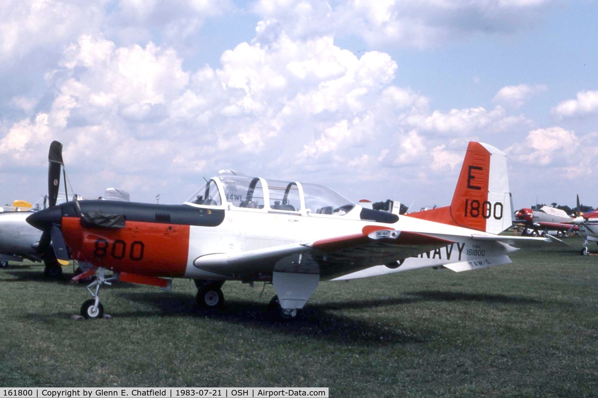 161800, Beech T-34C Turbo Mentor C/N GL-195, T-34C displayed at the EAA Fly In