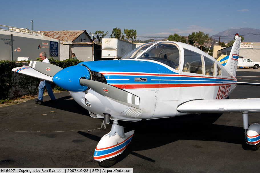 N16497, 1973 Piper PA-28-235 Cherokee Charger C/N 28-7310101, Piper