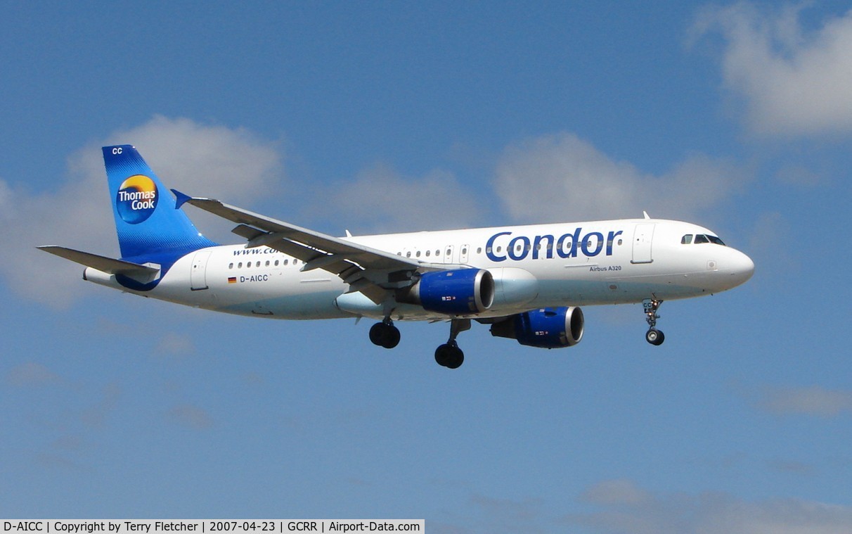 D-AICC, 1998 Airbus A320-212 C/N 0809, Condor A320 now painted in Thos Cook colours