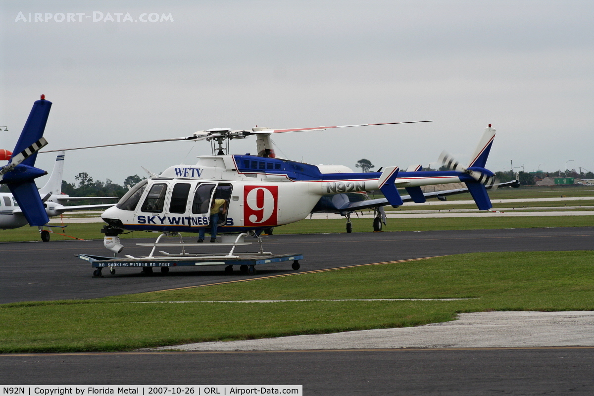 N92N, 1997 Bell 407 C/N 53093, WFTV News Orlando
