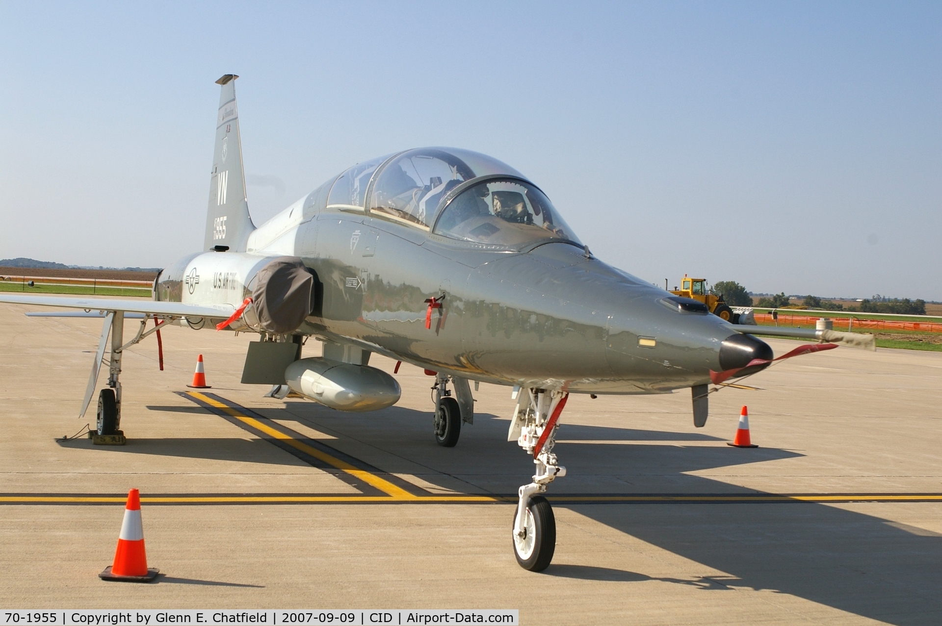 70-1955, 1970 Northrop T-38C Talon C/N T.6288, T-38A in for a visit