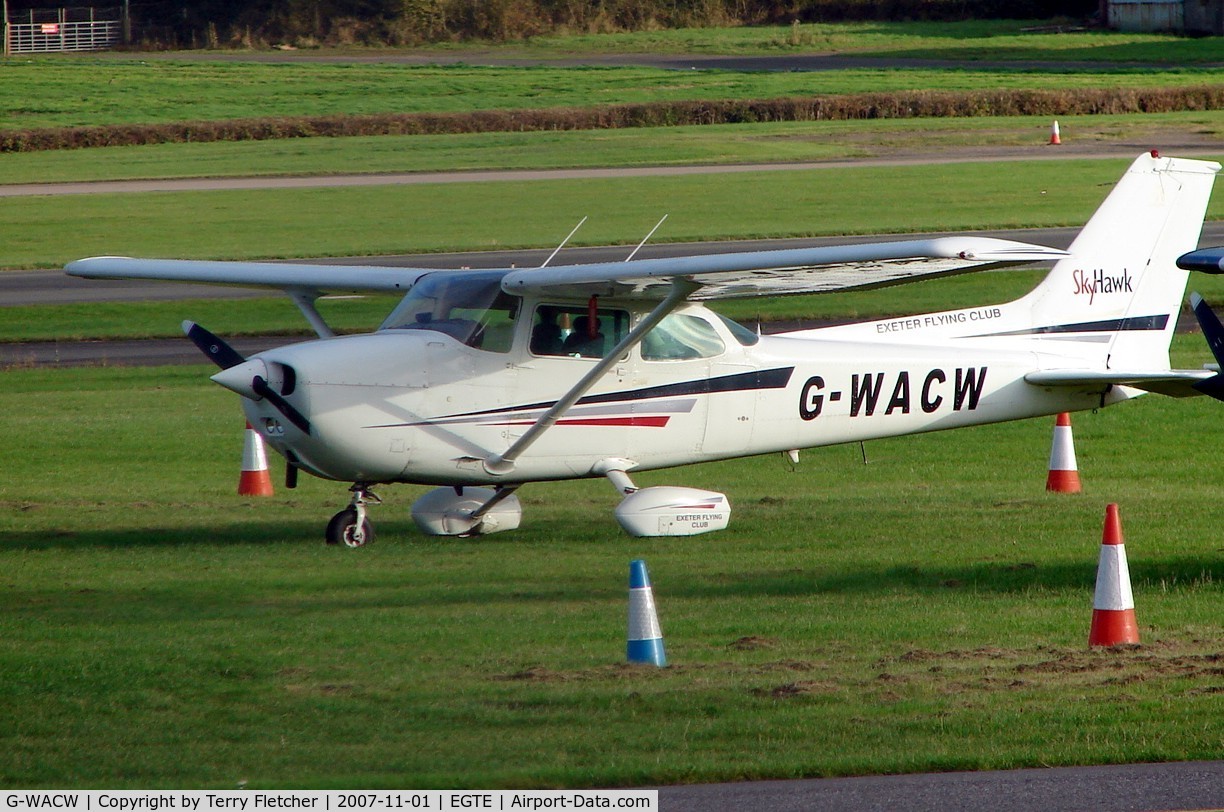G-WACW, 1981 Cessna 172P C/N 172-74057, Exeter Airport  , Devon  , UK