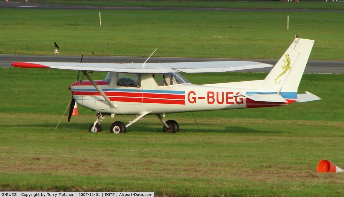 G-BUEG, 1977 Cessna 152 C/N 152-80347, Exeter Airport  , Devon  , UK