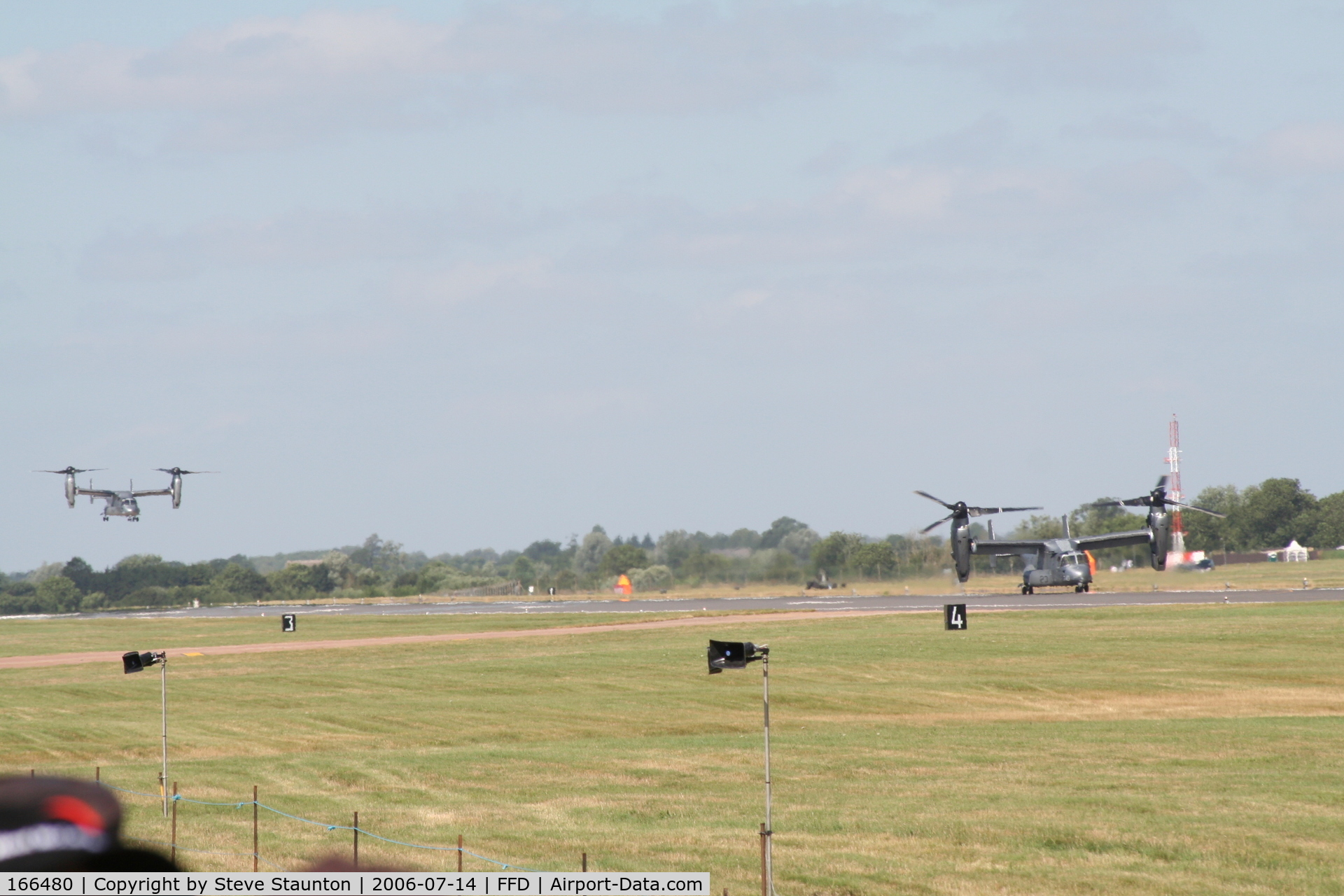 166480, Bell-Boeing MV-22B Osprey C/N D0059, Royal International Air Tattoo 2006 (with 166391)