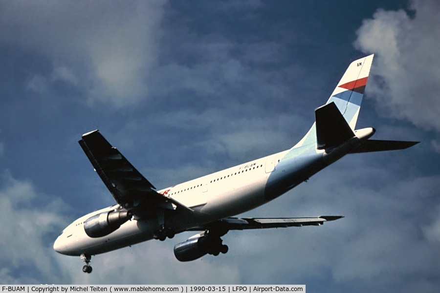 F-BUAM, 1975 Airbus A300B2-1C C/N 21, Air Inter landing at Orly