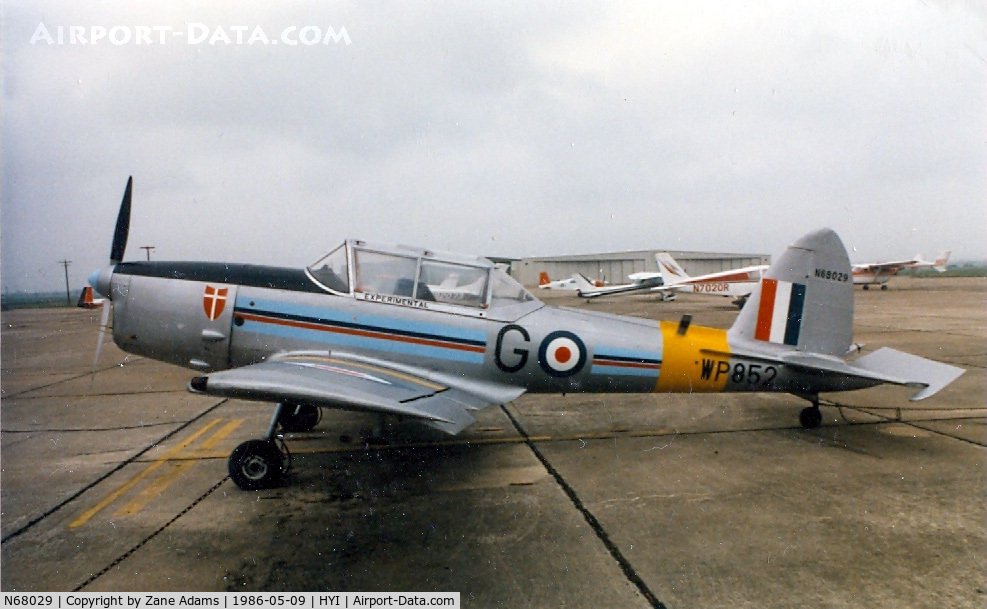 N68029, 1952 De Havilland DHC-1 Chipmunk 22 C/N C1/0737, At San Marcos, TX