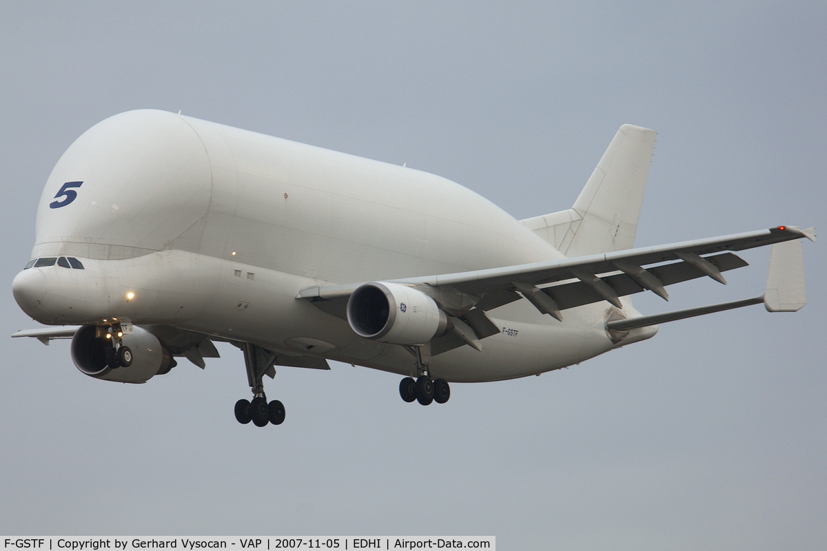 F-GSTF, 2000 Airbus A300B4-608ST Super Transporter C/N 796, what a big bird