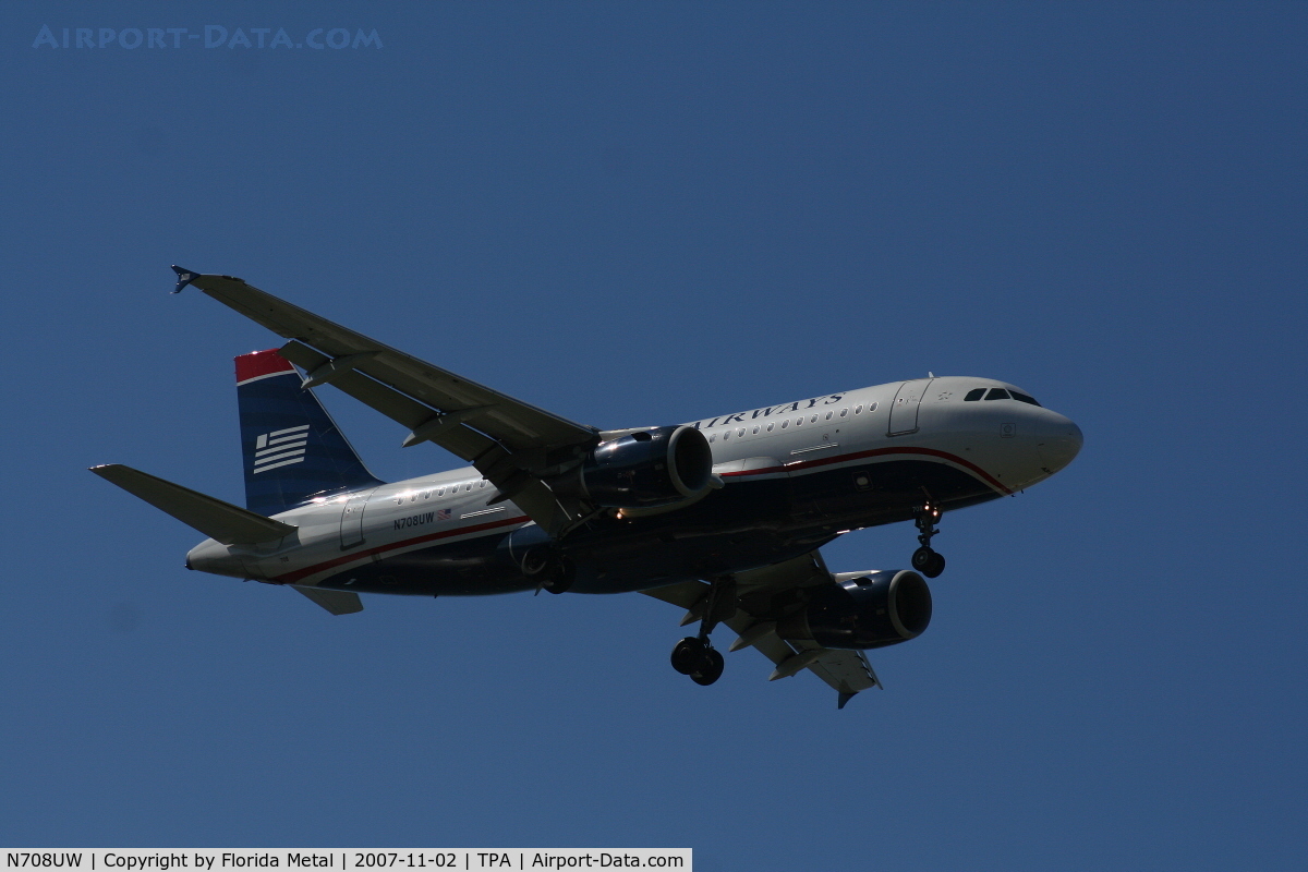 N708UW, 1999 Airbus A319-112 C/N 0972, US Airways