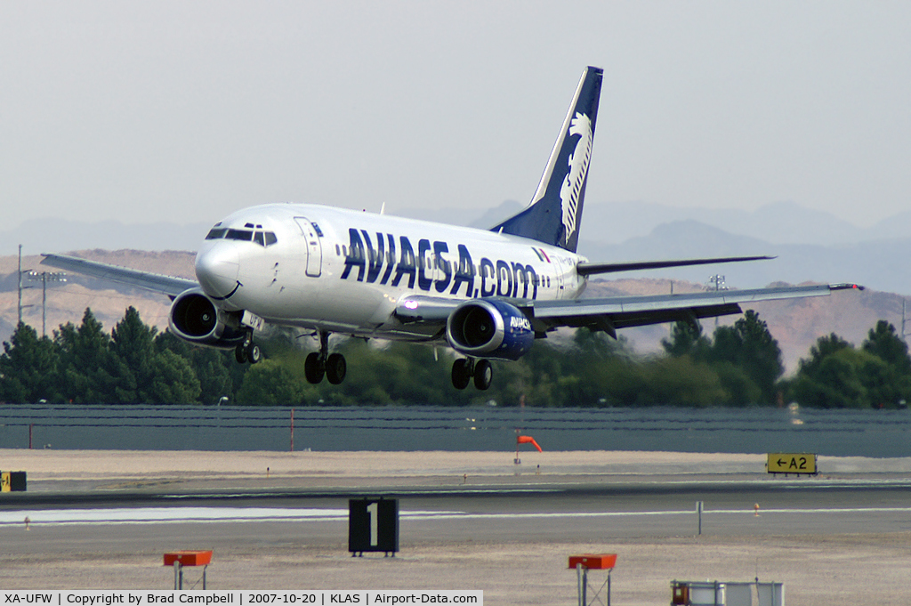 XA-UFW, 1987 Boeing 737-301 C/N 23558, Aviacsa / 1987 Boeing 737-301