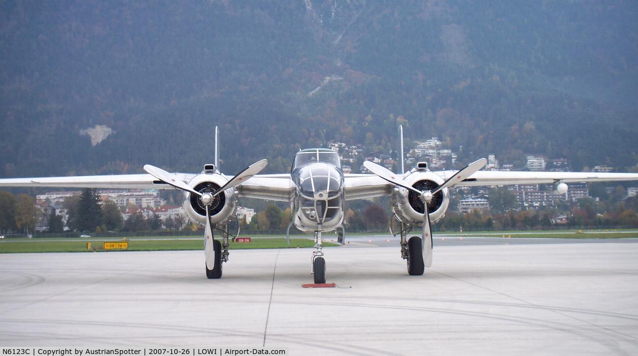 N6123C, 1945 North American B-25J-30-NC Mitchell Mitchell C/N 108-47647, Airport DayÂ´s in Innsbruck