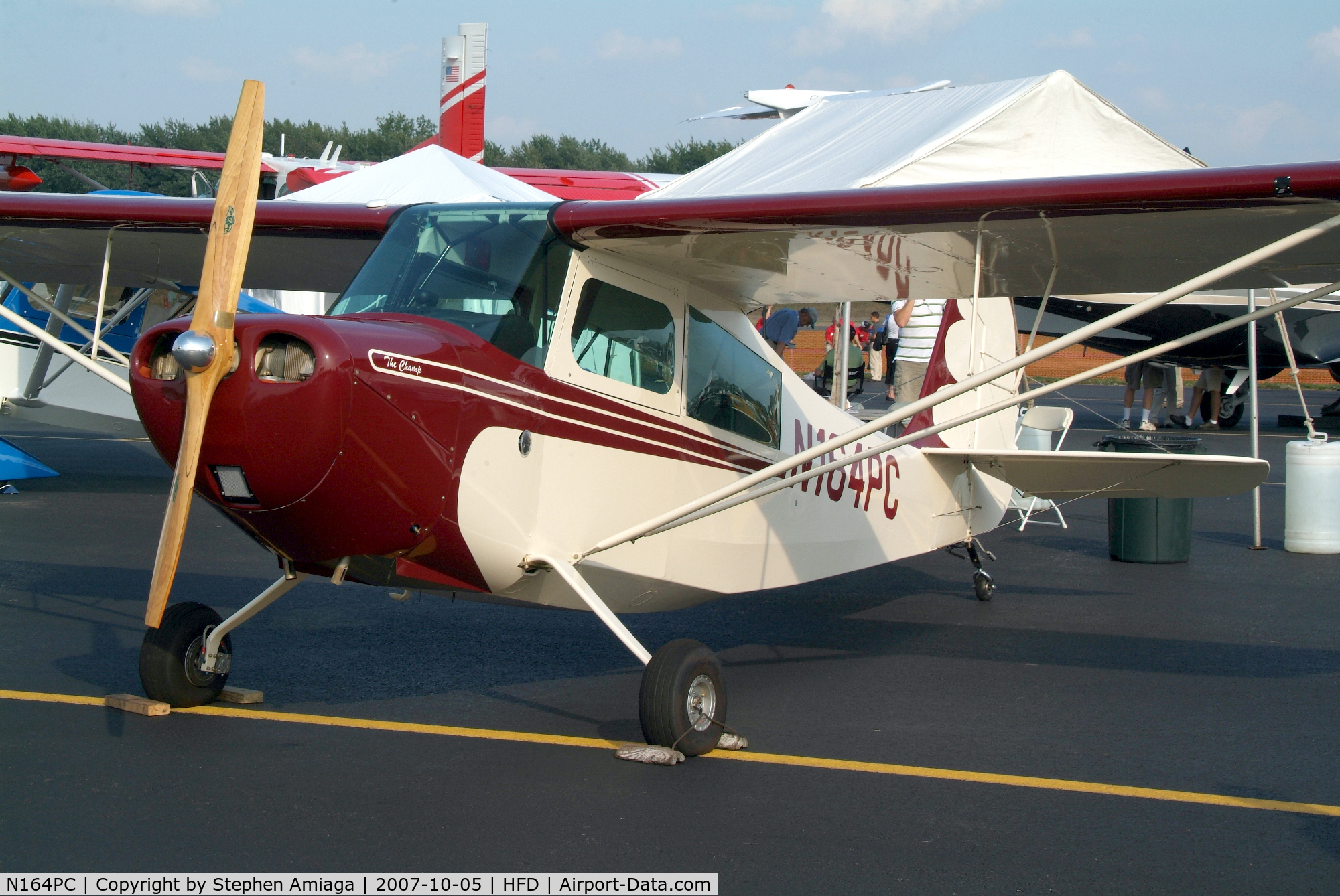 N164PC, American Champion 7EC C/N 1015-2007, At the AOPA Expo...