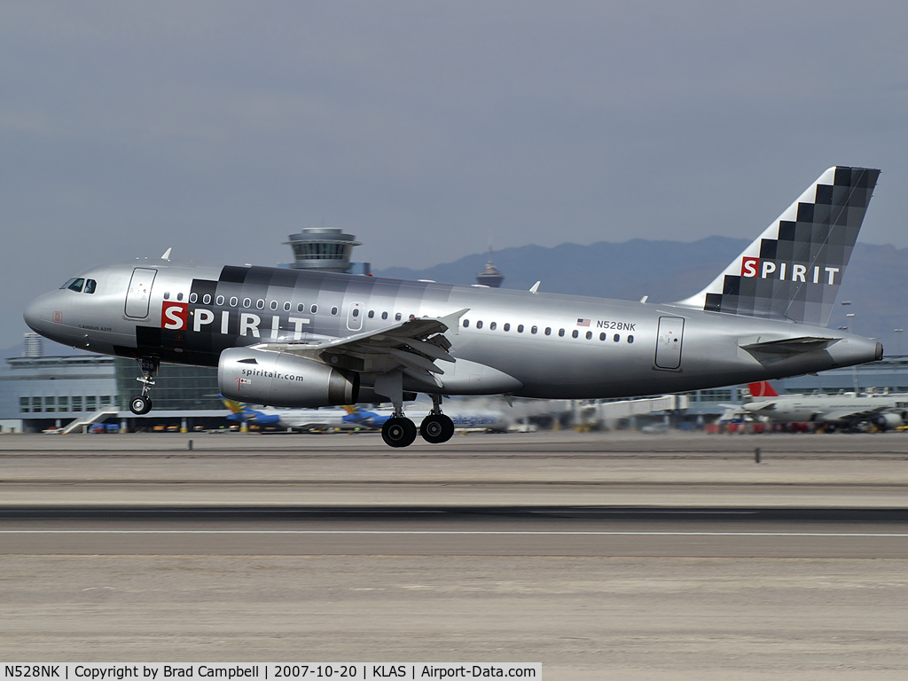N528NK, 2007 Airbus A319-132 C/N 2983, Spirit Airlines / 2007 Airbus A319-132