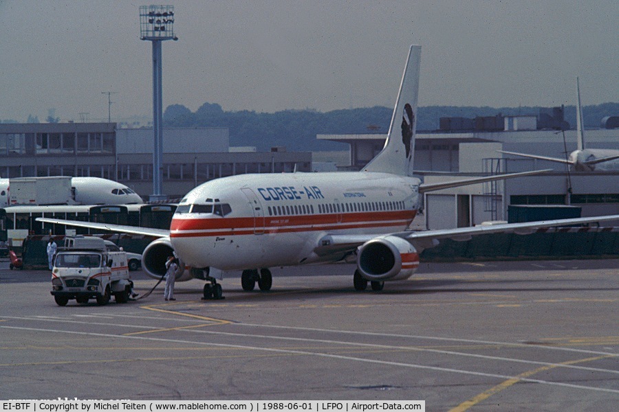 EI-BTF, 1987 Boeing 737-3Y0 C/N 23684, Corse Air at Orly-Sud