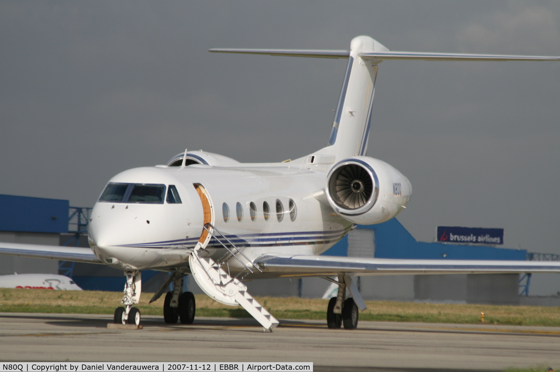 N80Q, 2005 Gulfstream Aerospace GIV-X (G450) C/N 4012, ABELAG apron