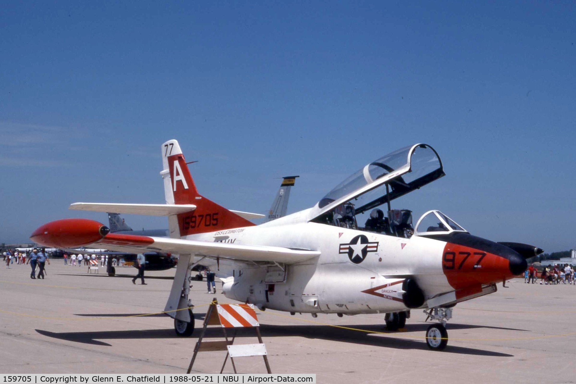 159705, Rockwell T-2C Buckeye C/N Not found 159705, T-2C at the open house