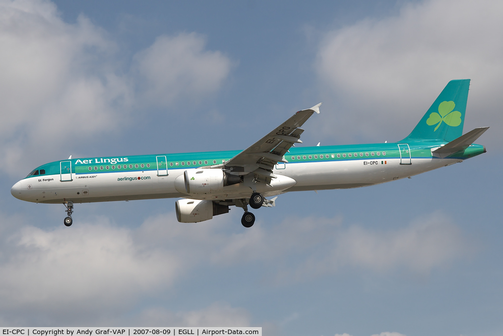 EI-CPC, 1998 Airbus A321-211 C/N 0815, Aer Lingus A321