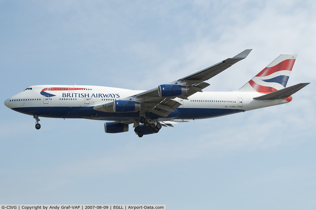 G-CIVG, 1995 Boeing 747-436 C/N 25813, British Airways 747-400
