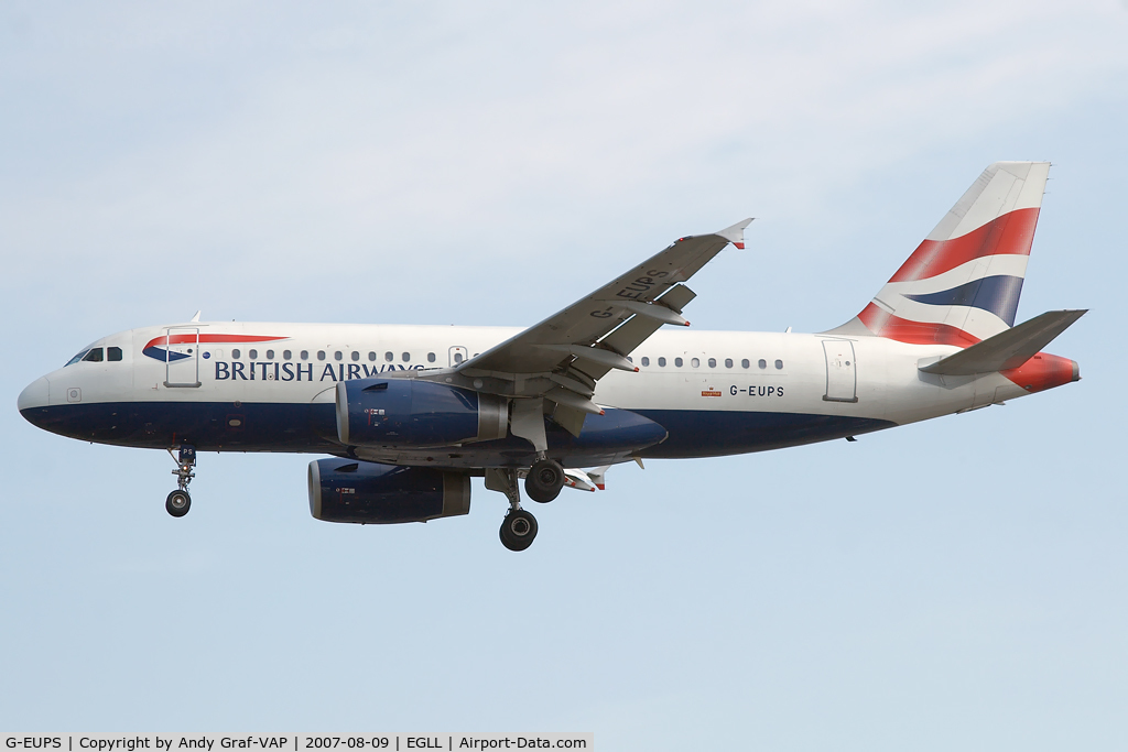 G-EUPS, 2000 Airbus A319-131 C/N 1338, British Airways A319