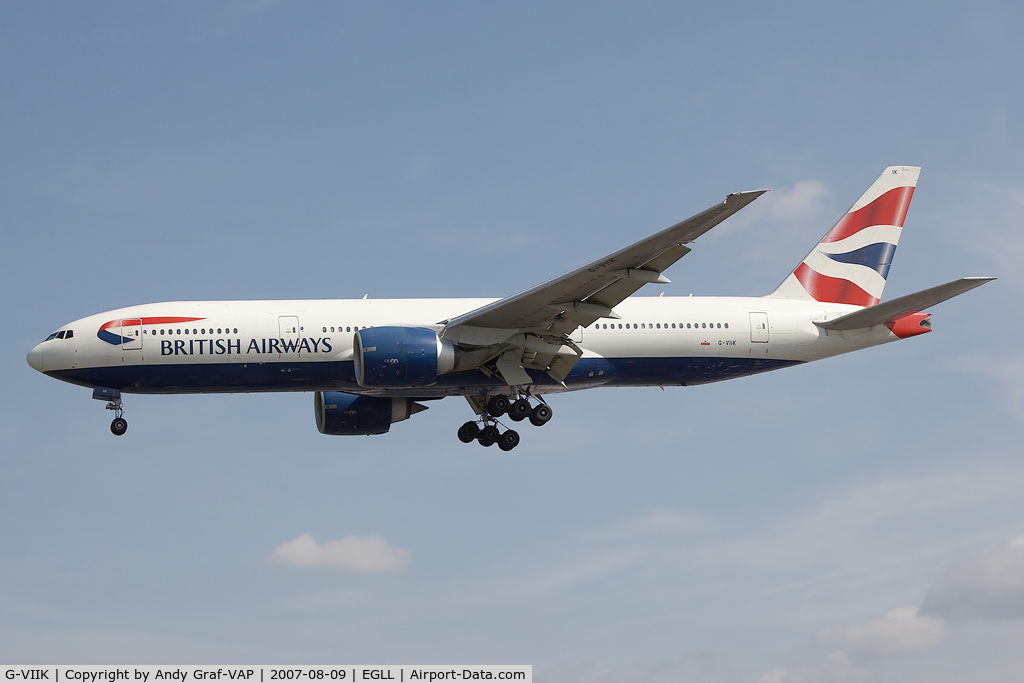 G-VIIK, 1998 Boeing 777-236/ER C/N 28840, British Airways 777-200