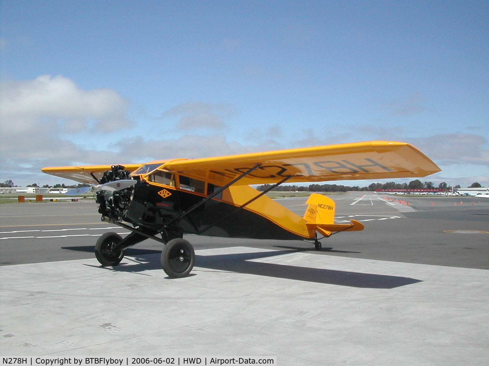 N278H, 1929 General Aircraft Corp 102-A Aristocrat C/N 20, Preparing for the trip to the annual Merced Antique Fly-in