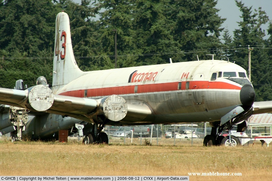 C-GHCB, 1956 Douglas DC-6B(F) C/N 44893, ex Conair aircraft