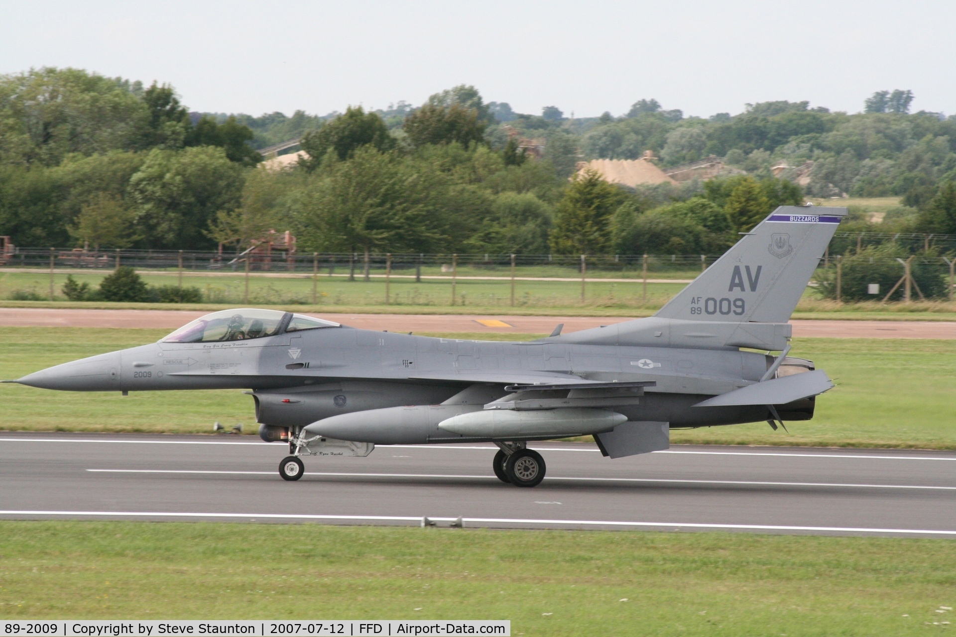 89-2009, 1989 General Dynamics F-16CG Night Falcon C/N 1C-162, Royal International Air Tattoo 2007
