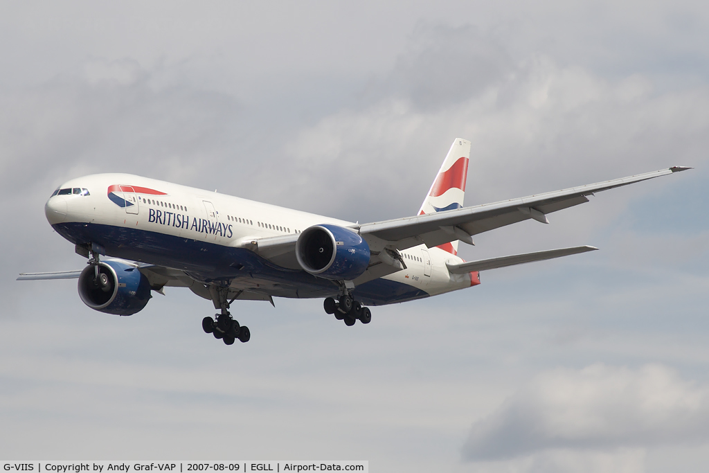 G-VIIS, 1999 Boeing 777-236/ER C/N 29323, British Airways 777-200
