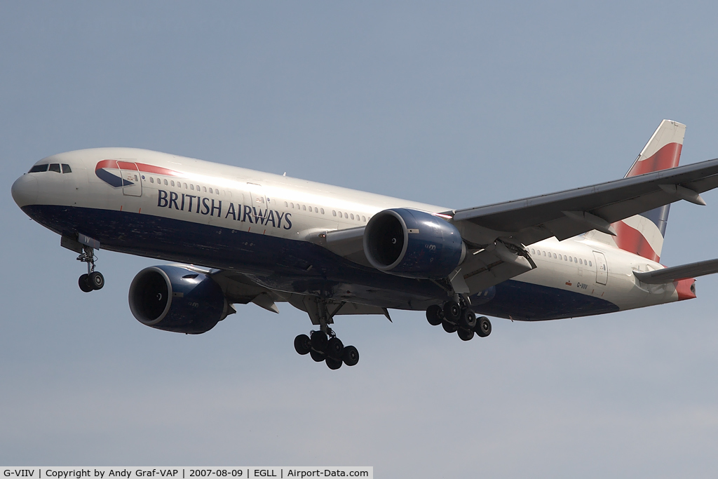 G-VIIV, 1999 Boeing 777-236 C/N 29964, British Airways 777-200