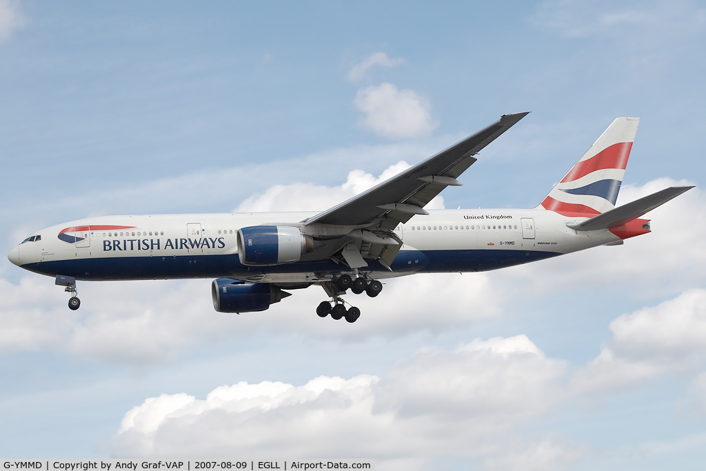G-YMMD, 2000 Boeing 777-236 C/N 30305, British Airways 777-200