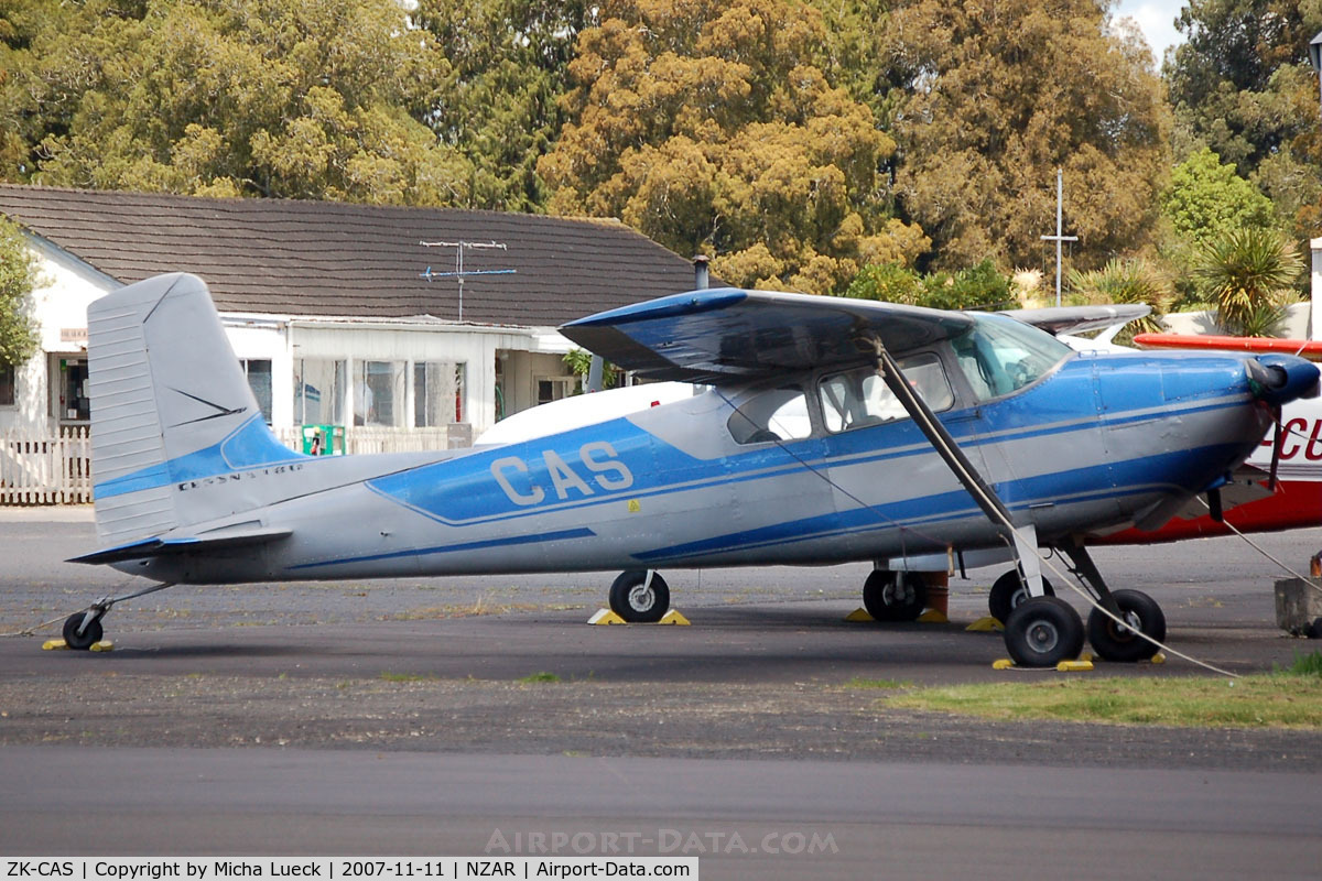 ZK-CAS, Cessna 180A C/N 32959, Parked at Ardmore