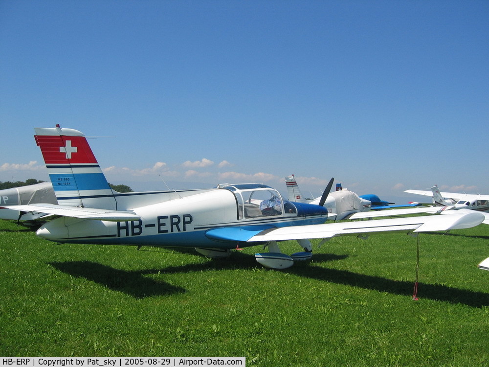 HB-ERP, 1969 Socata MS-883 Rallye 115 C/N 1364, In Lausanne airport, in the grass during a meeting
