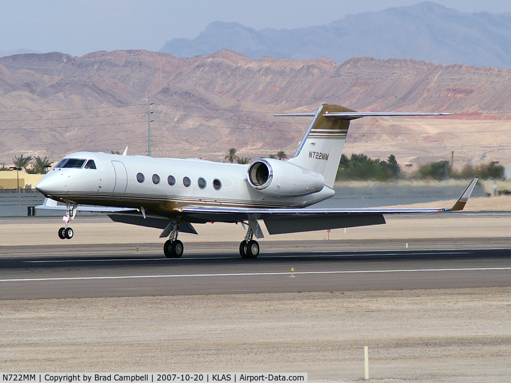 N722MM, 2007 Gulfstream Aerospace GIV-X (350) C/N 4086, 350 Leasing Co. II LLC - Las Vegas, Nevada / 2007 Gulfstream Aerospace GIV-X