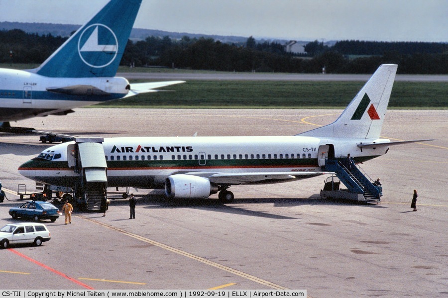 CS-TII, 1991 Boeing 737-3Q8 C/N 24986, Air Atlantis