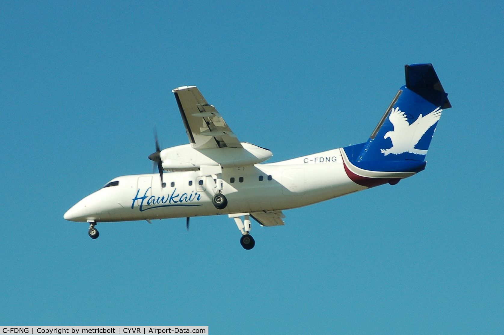 C-FDNG, 1989 De Havilland Canada DHC-8-102 Dash 8 C/N 166, In its latest incarnation in Sept.2007