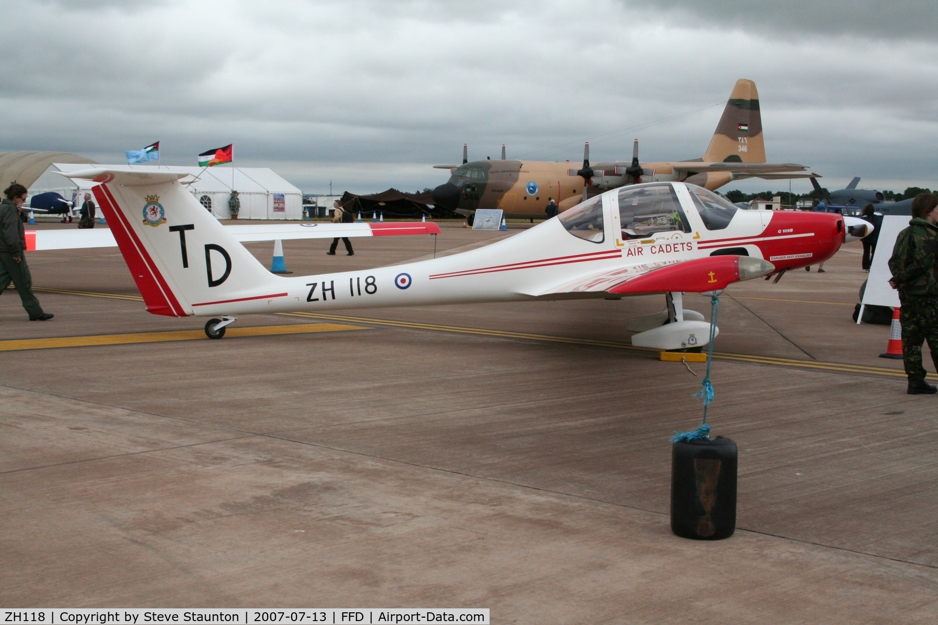 ZH118, Grob G-109B Vigilant T1 C/N 6507, Royal International Air Tattoo 2007