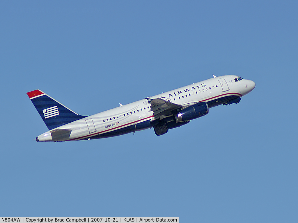 N804AW, 1999 Airbus A319-132 C/N 1043, US Airways / 1999 Airbus Industrie A319-132
