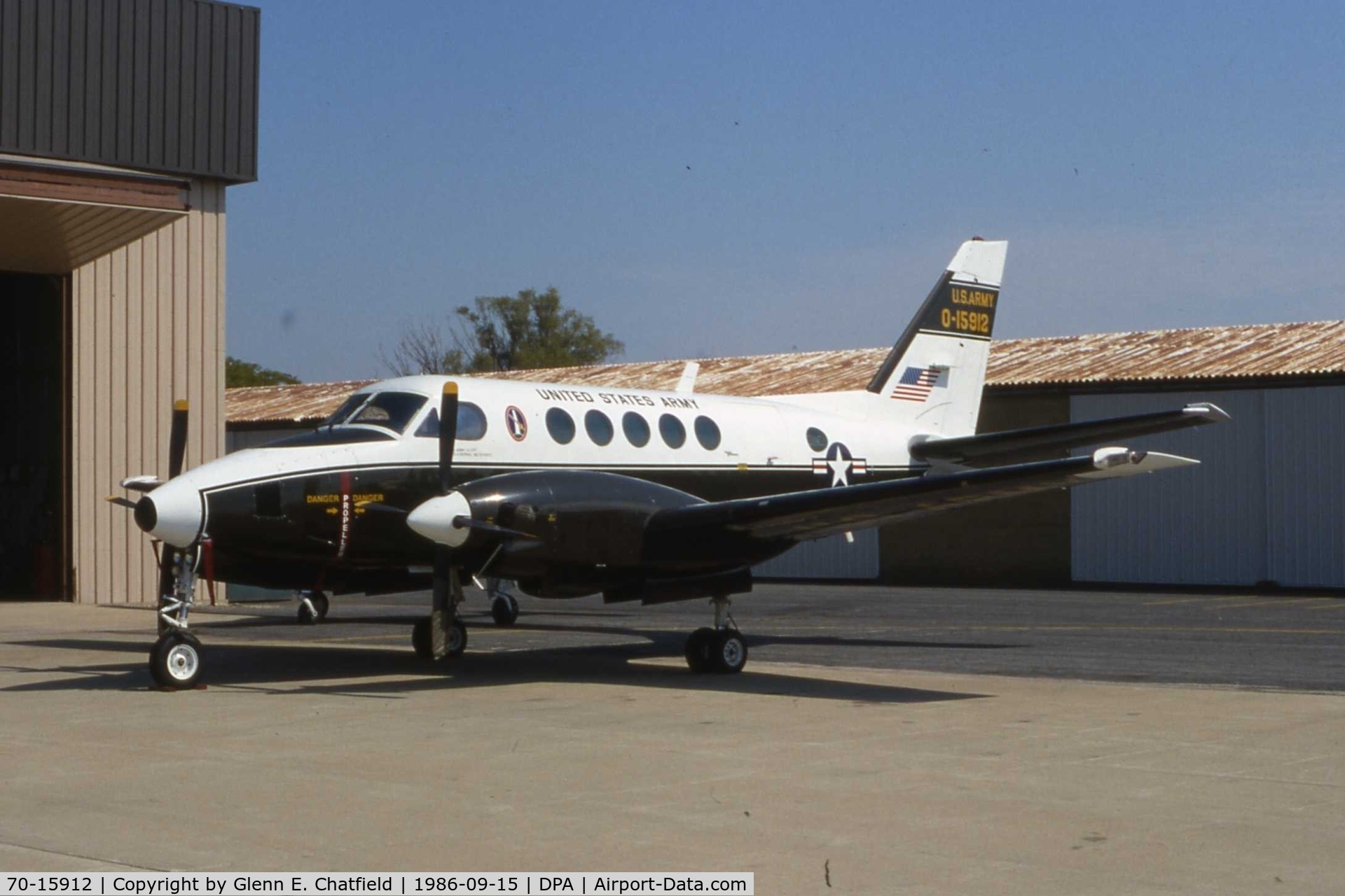 70-15912, 1971 Beech U-21G Ute C/N B-99, U-21F 70-15912 when still active Army