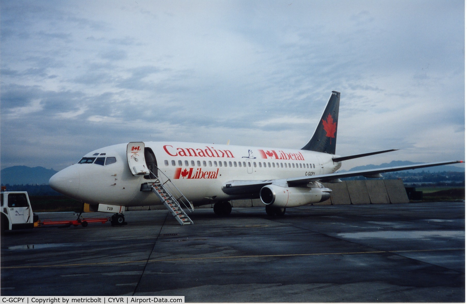 C-GCPY, 1981 Boeing 737-217(A) C/N 22342, Chartered by the Liberal Party for their election campaign