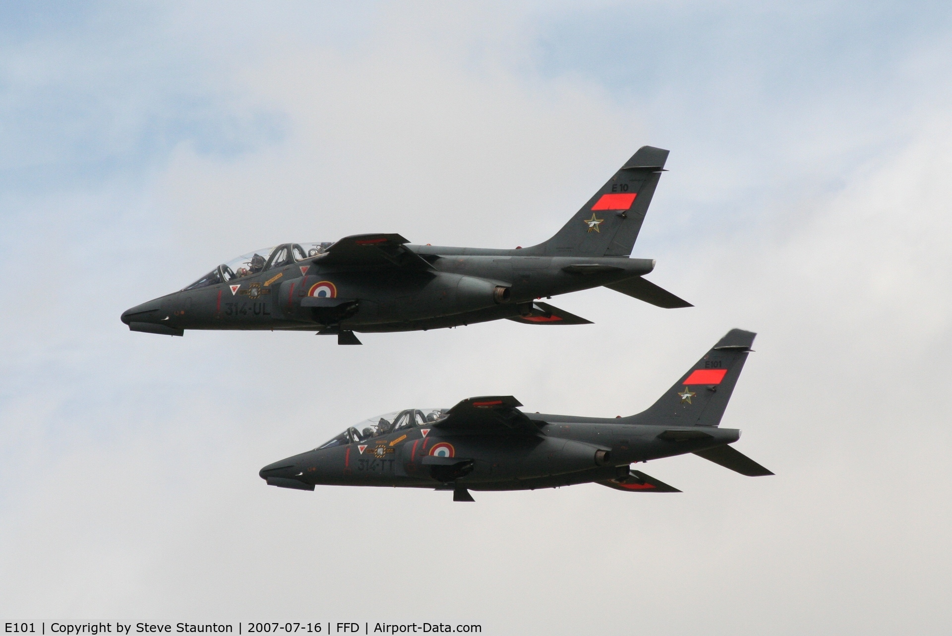 E101, Dassault-Dornier Alpha Jet E C/N E101, Royal International Air Tattoo 2007 (with E10)