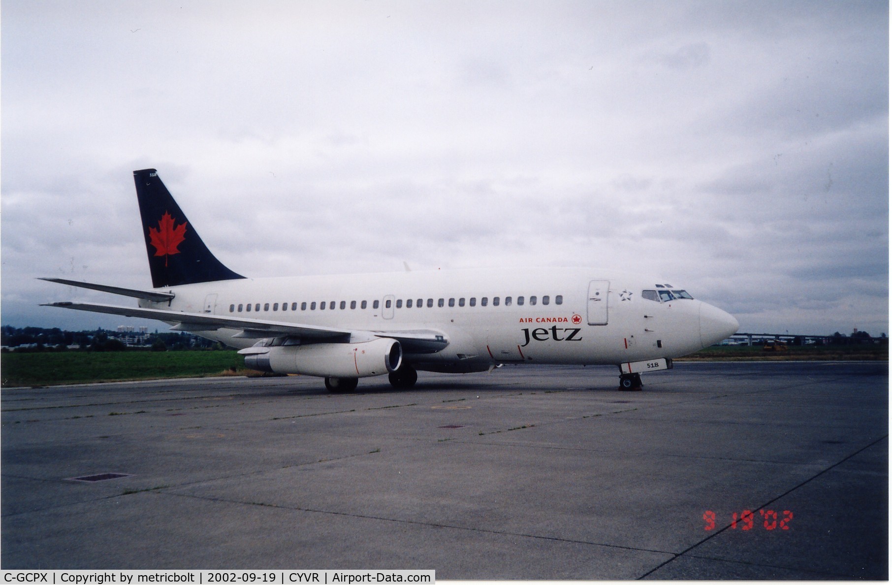C-GCPX, 1981 Boeing 737-217 C/N 22341, ex Canadian Airlines B737 flying for AC Jetz