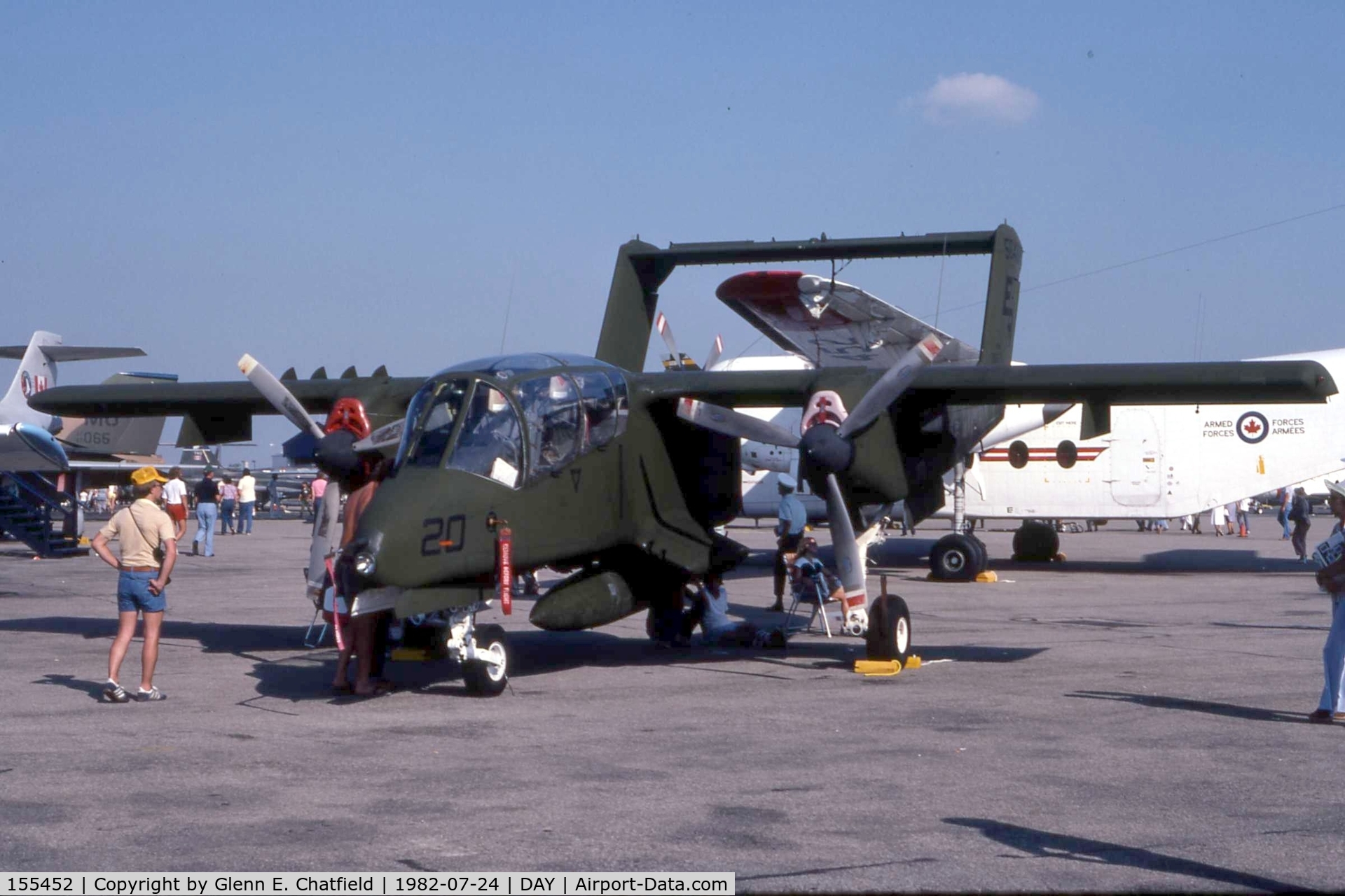155452, North American Rockwell OV-10D Bronco C/N 305-63, USMC OV-10A at the Dayton International Air Show.  I lost the last three digits