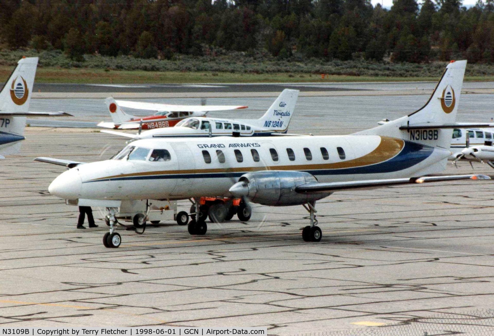 N3109B, 1982 Fairchild Swearingen SA-227AC Metro III C/N AC-522, Grand Airways Metro cn AC-522 subsequently became N227LJ