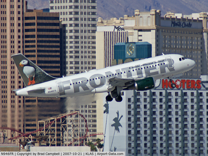 N946FR, 2006 Airbus A319-111 C/N 2763, Frontier Airlines - 'Perry - the Horned Puffin' / 2006 Airbus A319-111
