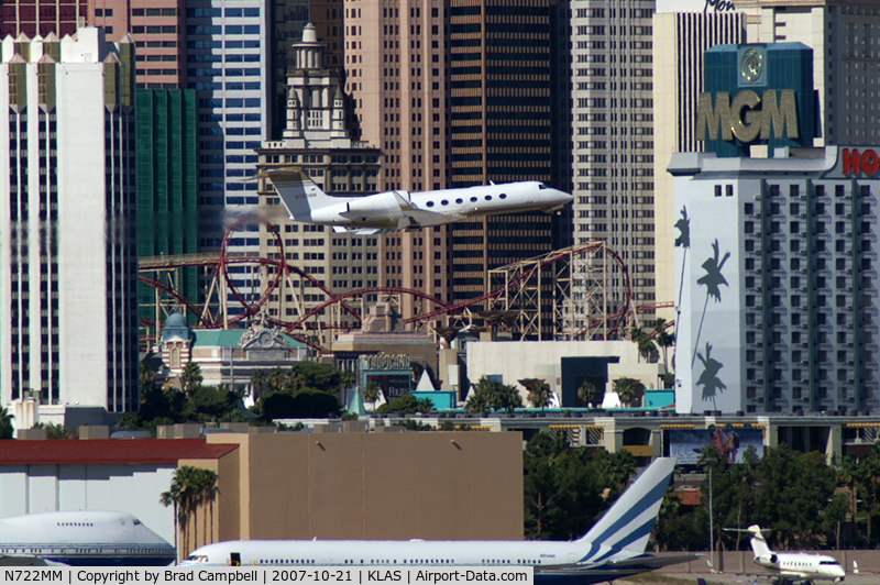 N722MM, 2007 Gulfstream Aerospace GIV-X (350) C/N 4086, 350 Leasing Co. II LLC - Las Vegas, Nevada / 2007 Gulfstream Aerospace GIV-X