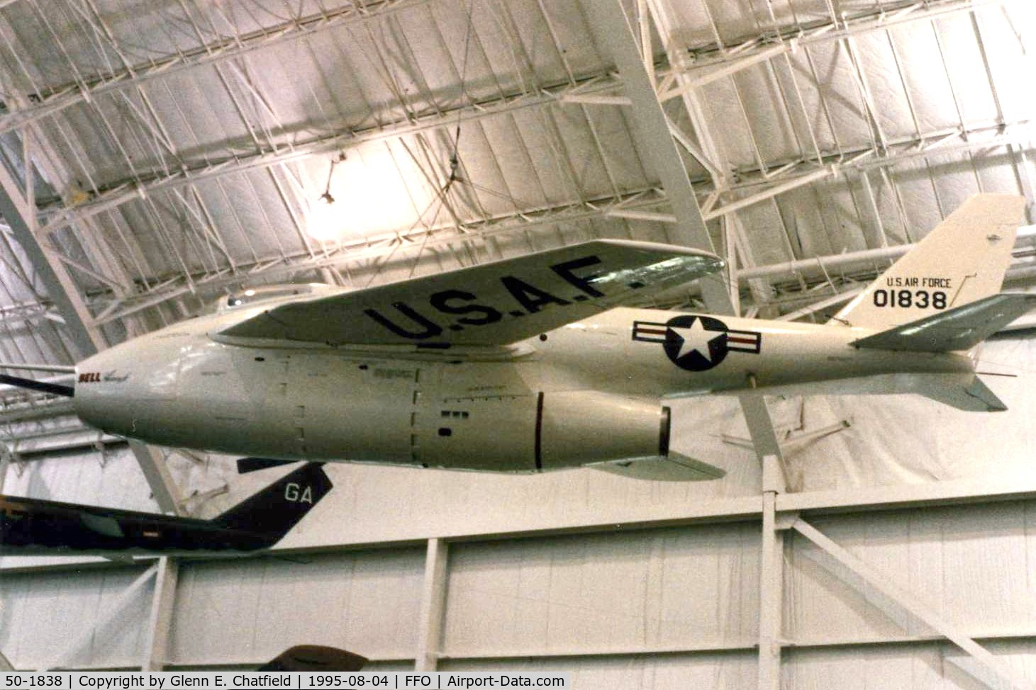50-1838, 1950 Bell X-5 C/N Not found 50-1838, The Bell X-5 at the National Museum of the U.S. Air Force